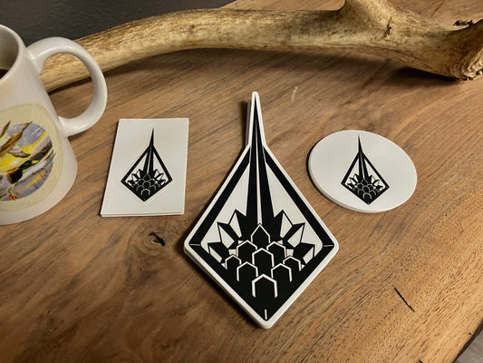 3 Pack stickers; DB Logo